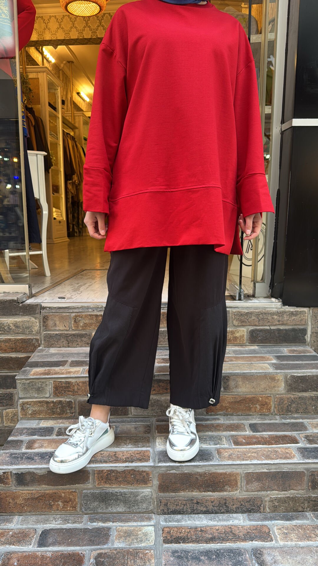 18287 Paraşütlü Pantolon - Siyah