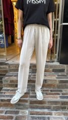 4121 Adriana Krep Pantolon  - Bej