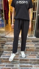 4121 Adriana Krep Pantolon  - Siyah