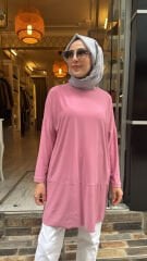 4088 Sandy Makas Tunik - Pembe