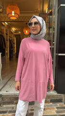 4088 Sandy Makas Tunik - Pembe