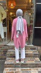 4088 Sandy Makas Tunik - Pembe