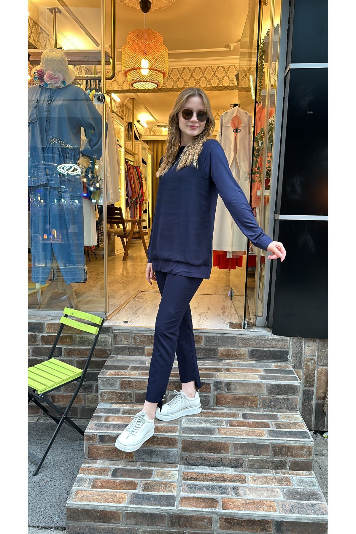 23537 2K Kumaş Pantolon - Lacivert