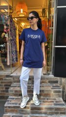 4741 MSSM Taşlı T-Shirt - Lacivert