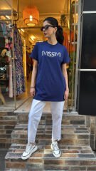 4741 MSSM Taşlı T-Shirt - Lacivert