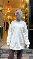 6138 Basic Sweat - Krem