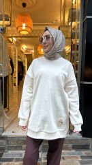 6138 Basic Sweat - Krem