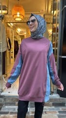 8777 Kot Detay Sweat - Bordo