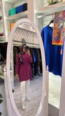 4088 Sandy Makas Tunik - Fuşya