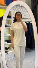 5360 Msm Pamuklu Tshirt - Ekru