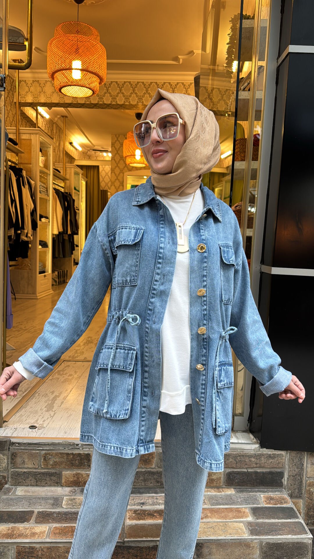 7482 Kot Ceket - Açık Mavi