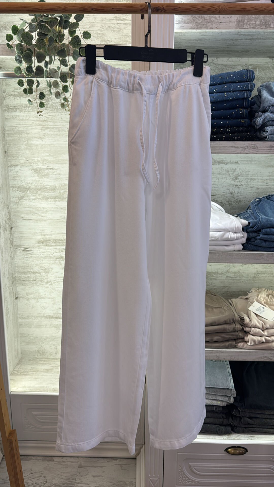 2773-26 Palazzo Kot Pantolon - Beyaz