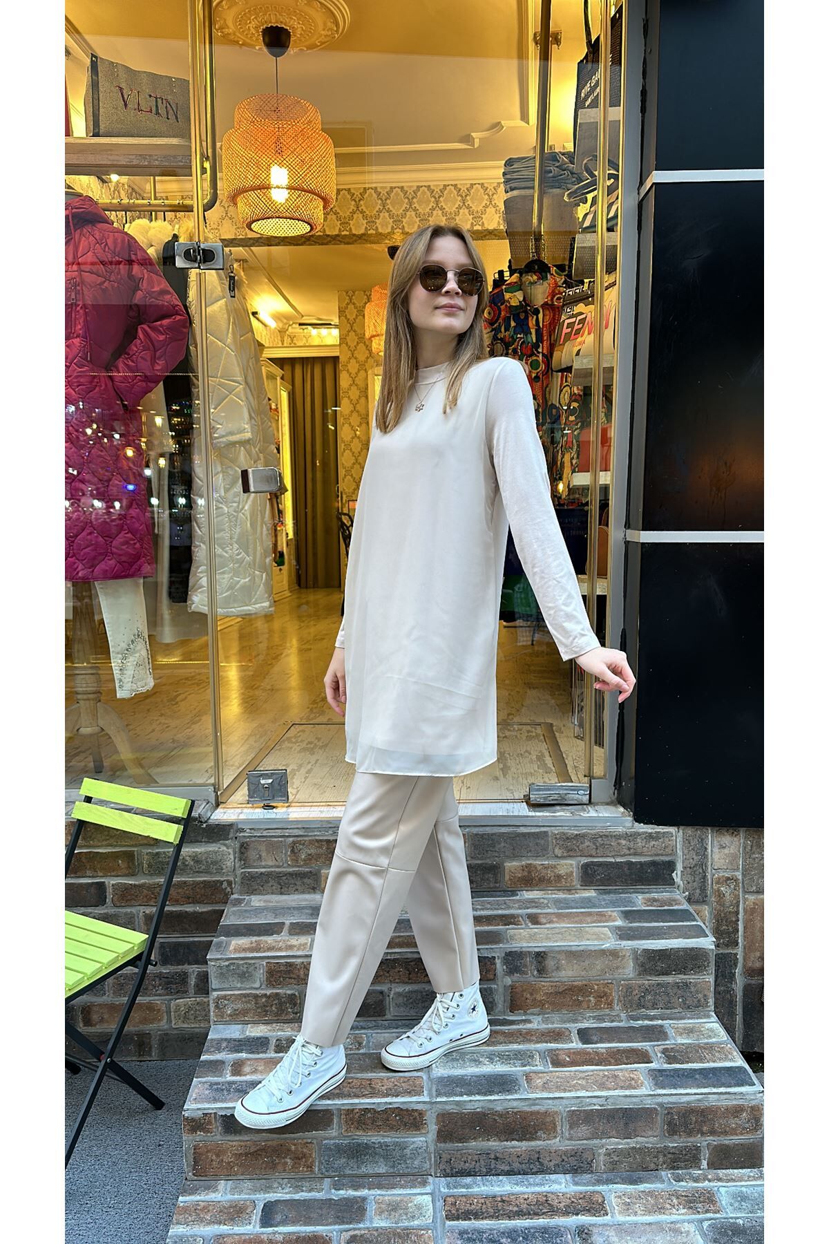 10269 KOLLU ÖNÜ TÜL  İÇLİK - BEJ