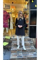 10269 KOLLU ÖNÜ TÜL  İÇLİK - SİYAH