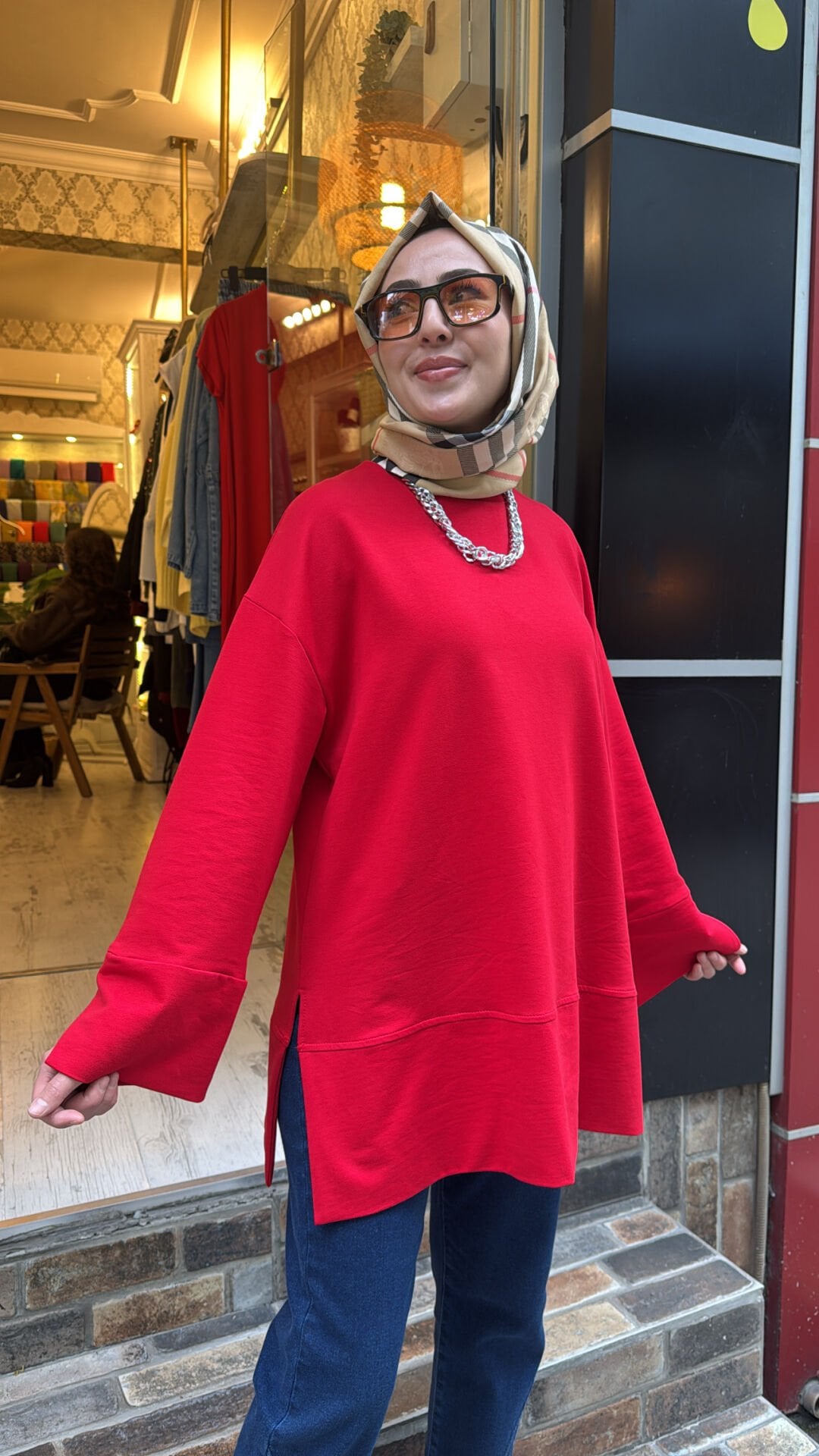 20735 Basic Tunik - Kırmızı