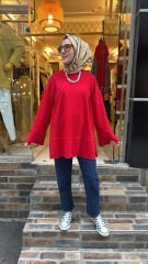 20735 Basic Tunik - Kırmızı