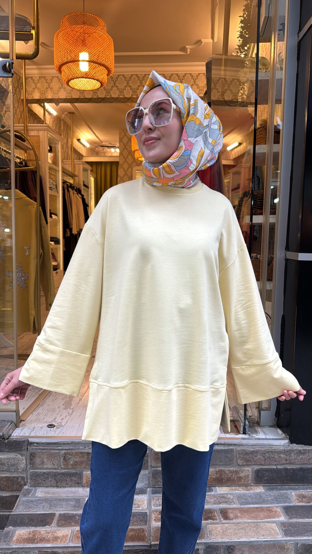20735 Basic Tunik - Sarı