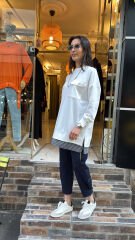 10720 Altı Gömlekli Cepli Sweat - Ekru