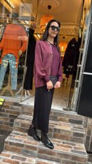 3100 Zincirli Tunik - Bordo