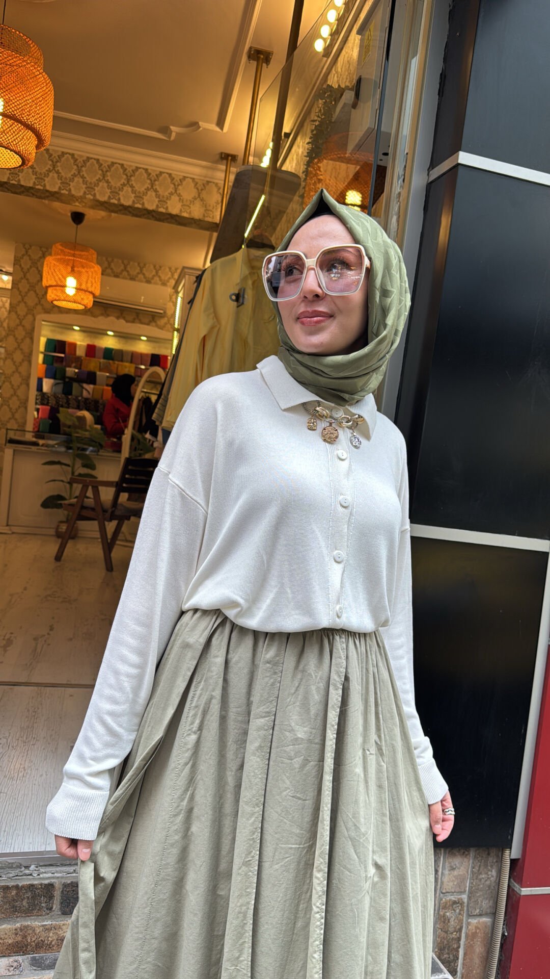 1791 Basic Kısa Hırka - Beyaz