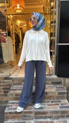 1791 Basic Kısa Hırka - Beyaz