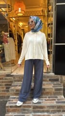 1791 Basic Kısa Hırka - Beyaz