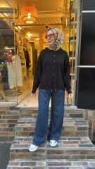 1791 Basic Kısa Hırka - Siyah