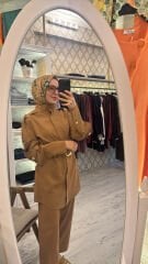 5120 Aura Pantolonlu Takım - Camel