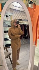 5120 Aura Pantolonlu Takım - Camel