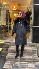 10847 Kürklü Kaban - Siyah