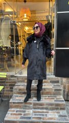 10847 Kürklü Kaban - Siyah