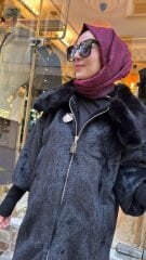 10847 Kürklü Kaban - Siyah