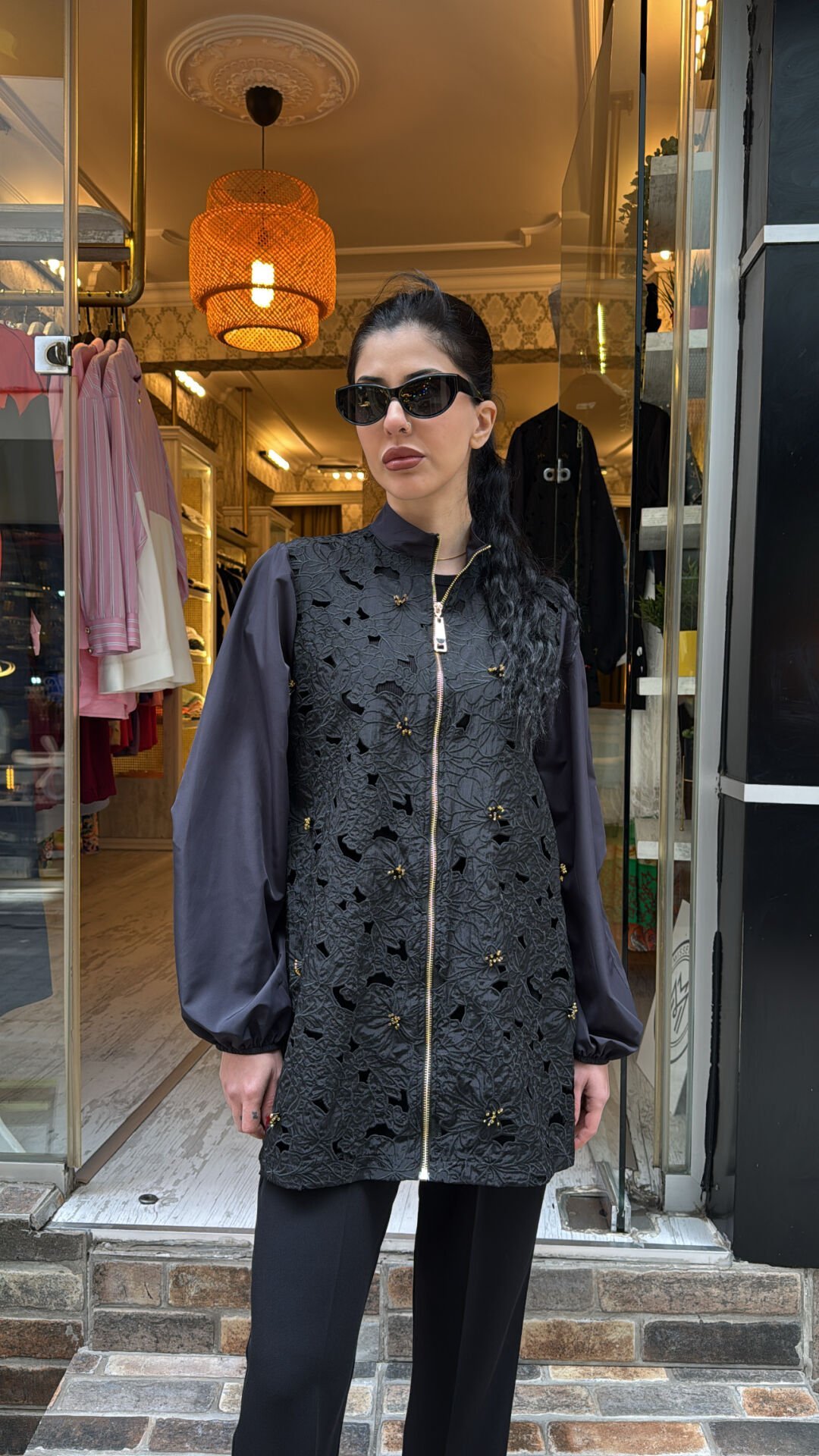 4820 Paraşüt Bomber Ceket - Siyah