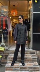 4820 Paraşüt Bomber Ceket - Siyah