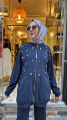 5122 Taşlı Amore Takım - Lacivert