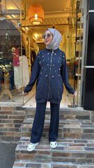 5122 Taşlı Amore Takım - Lacivert