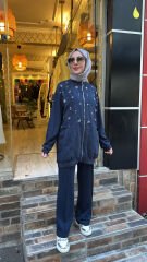 5122 Taşlı Amore Takım - Lacivert