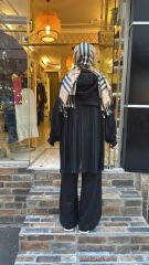 1624 Arkası Pliseli Takım - Siyah