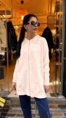 4588 Yakası Taşlı Hırka - Ekru