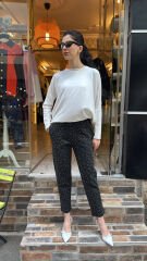 4810 Likralı Taşlı Kot - Antrasit