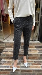 4810 Likralı Taşlı Kot - Antrasit