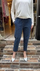 4810 Likralı Taşlı Kot - Lacivert