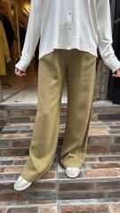 2773-26 Palazzo Kot Pantolon - Yağ Yeşili