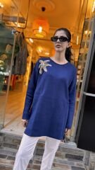 4583 İncili Triko Kazak - Lacivert