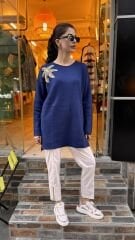 4583 İncili Triko Kazak - Lacivert