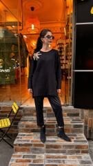 4583 İncili Triko Kazak - Siyah