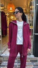 4738 Special Cotton Takım - Bordo