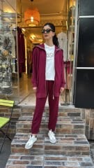 4738 Special Cotton Takım - Bordo
