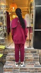 4738 Special Cotton Takım - Bordo