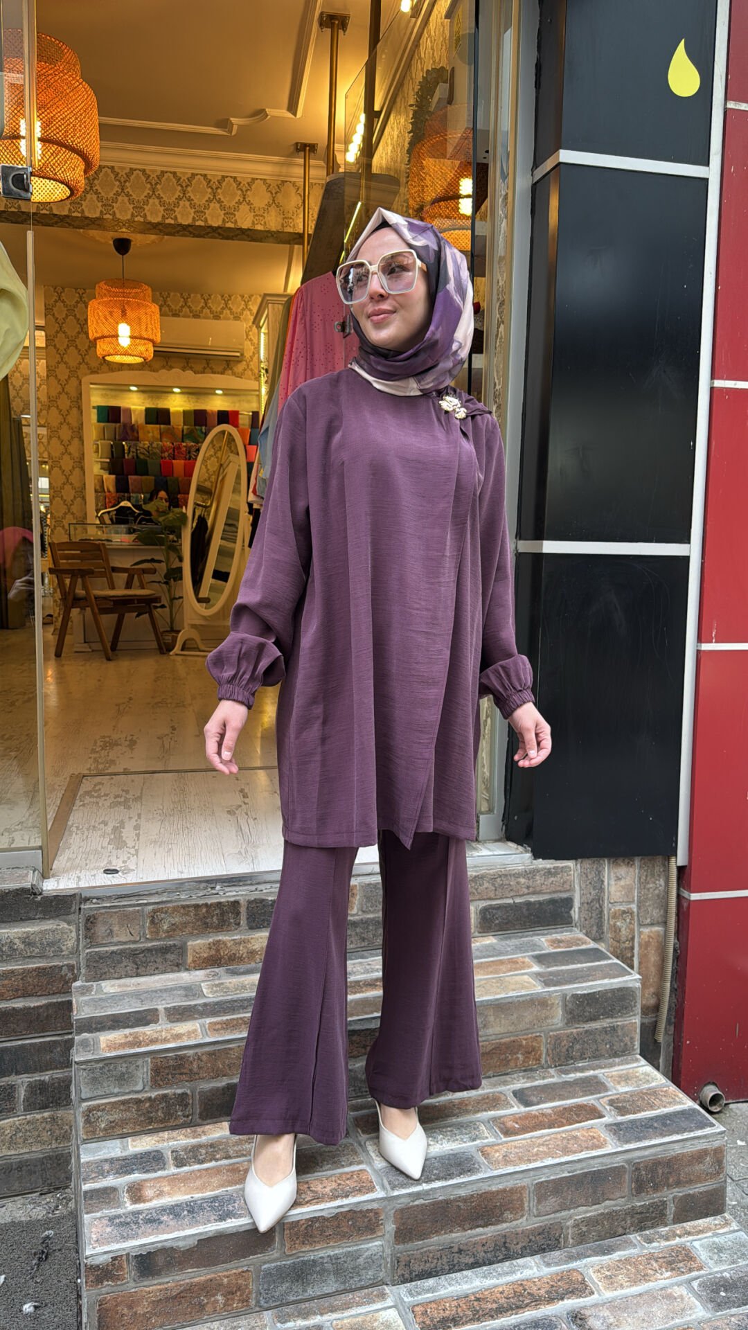 4656 Aksesuarlı Takım - Bordo